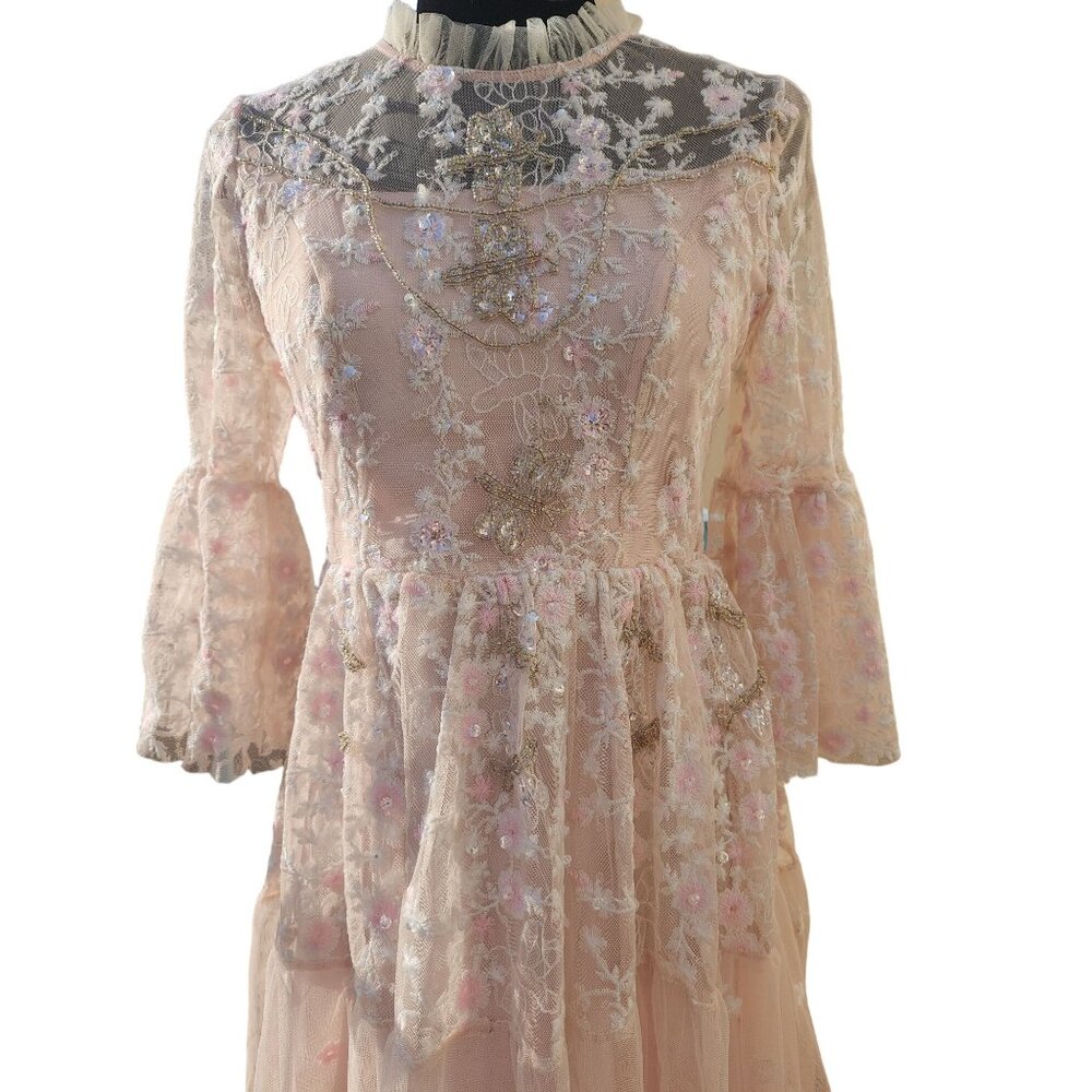 🐇Luxury Designer Couture Wedding Evening Cocktail Prom Party Runway Gown Dress - Picture 6 of 16